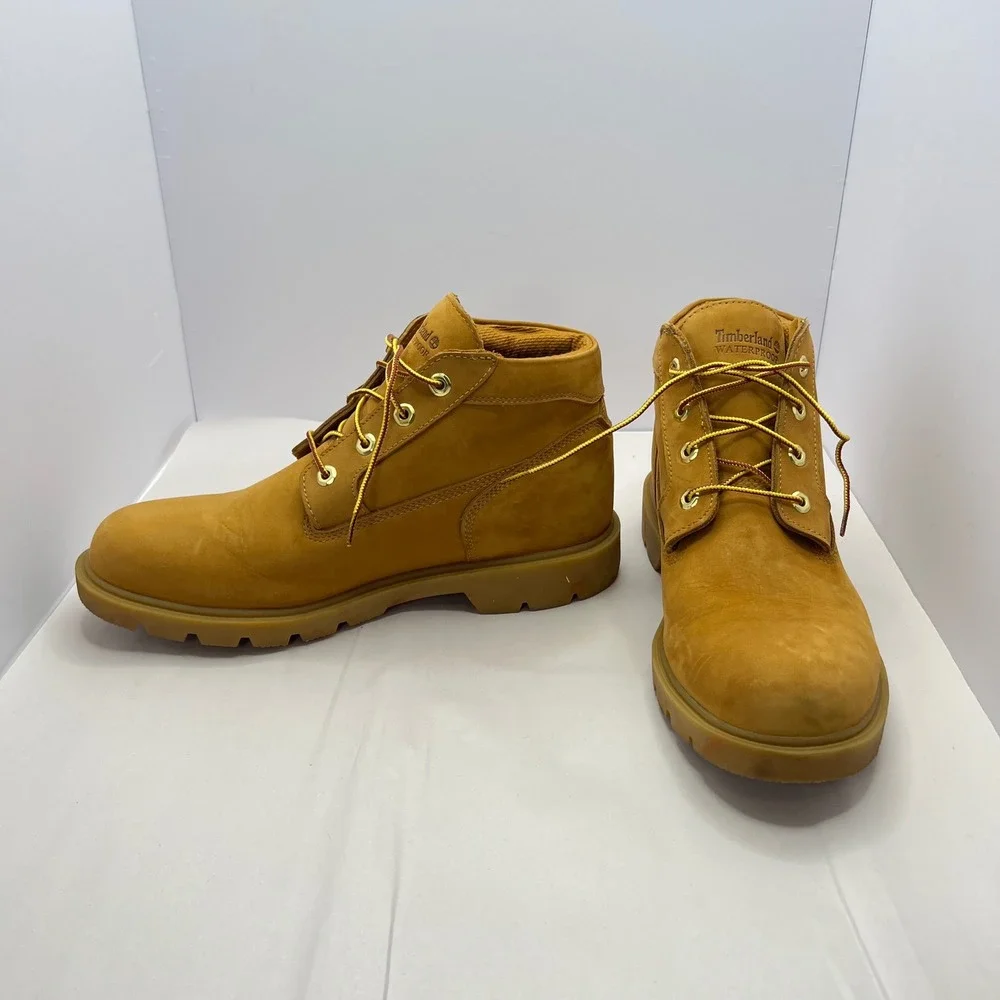 Timberland Wheat Leather Boots Mens 11 Waterproof A4098 Work Outdoor Preppy